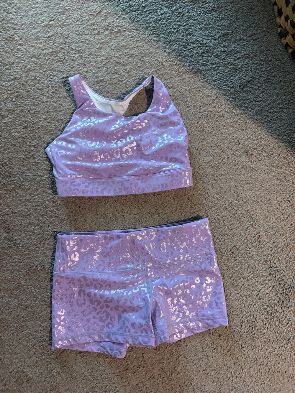Wodbottom Lilac Shimmer Leopard Top & Bottom